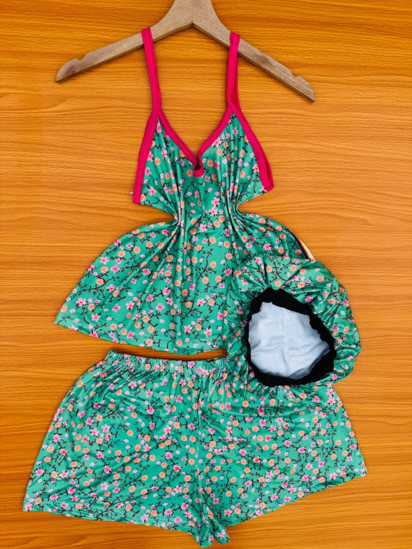 Women's 3-piece sleepwear and lounge set
