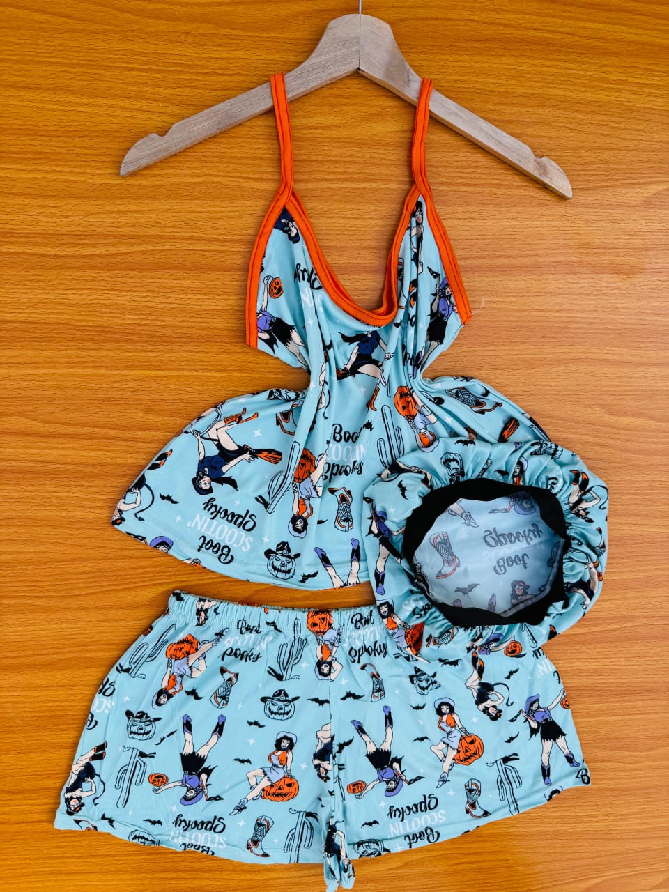 Halloween-themed lounge set
