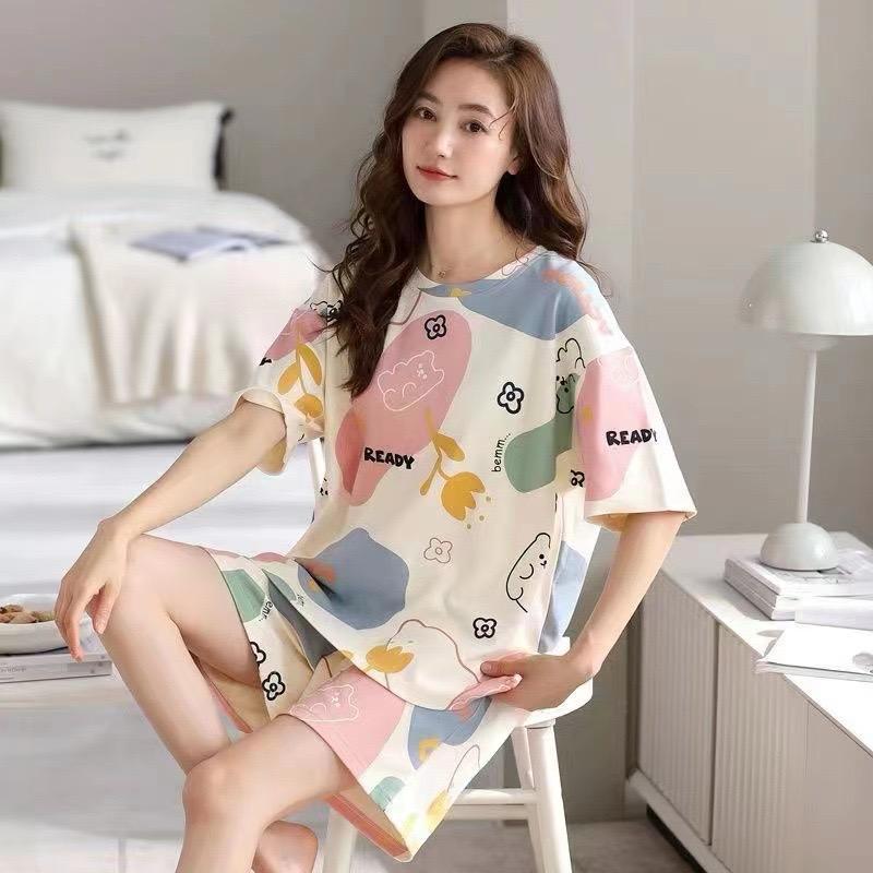 Charming short-sleeve pajama set.